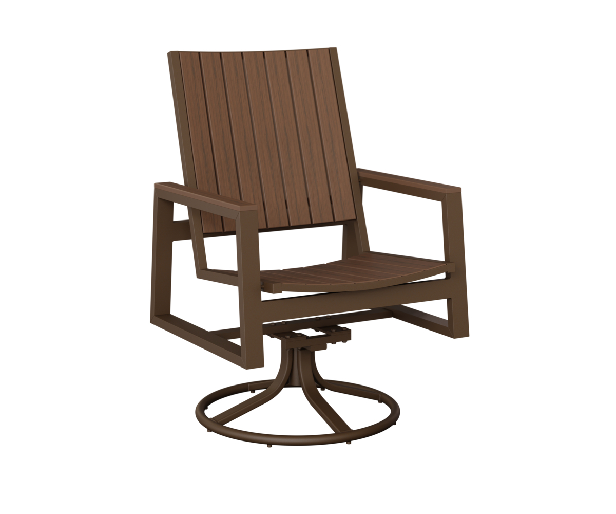 Vida Poly Swivel Rocker Dining Chair