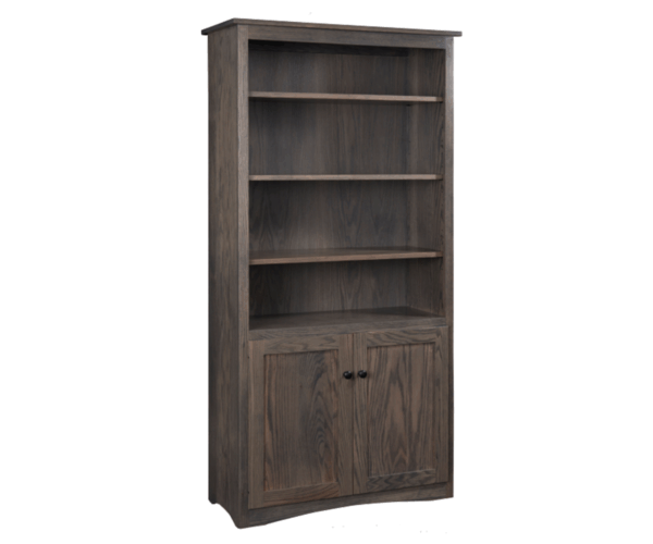 72" Mission Bookcase With Doors