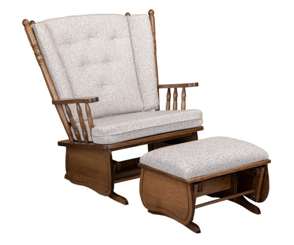 4 Post Highback Chair and a Half Glider and Ottoman