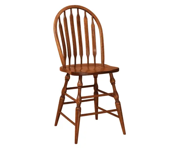 Bent Paddle Stationary Bar Stool